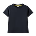 thumbnail image 4 of 4 Pack Toddler Boys Girls T-Shirts Solid Color Short Sleeve Tees Summer Crewneck Tops 1-12 Years, 4 of 7