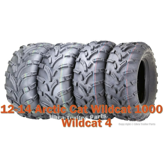 12-14 Arctic Cat Wildcat 1000 Wildcat 4 ATV Tire Set 26x9-14 & 26x11-14