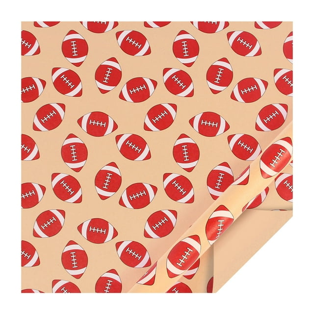 TIELUTT Sports Wrapping Paper Rugby Strong Wrapping Paper Christmas Solid Color Christmas Wrapping Paper Christmas Wrapping Paper with Cut Lines Wrapping Paper Kits Anniversary Wrapping Paper for Men