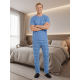 thumbnail image 2 of Pijama Hombre 2 Piezas Unitalla, Playera Suave con Bolsillo y Pantalón a Cuadros, Comodidad Total para Descanso, 2 of 5
