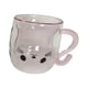 thumbnail image 2 of Taza de café de cristal de doble pared, taza bonita de regalo para mujer, taza para beber, Taza de leche con asa para , Yogurt Latte Rosa, 2 of 9