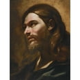 thumbnail image 3 of Giovanni Battista Beinaschi 19x24 Black Modern Framed Museum Art Print Titled - Head of Christ, 3 of 5