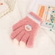 thumbnail image 1 of Guantes para niños, cálidos, de invierno, con forro polar, gruesos, de cinco dedos, multidedos, para niñas, de dedos completos, resistentes al frío, 1 of 6