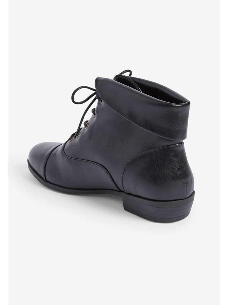 Comfortview Women's Darcy Bootie Lace-Up Wide Width Ankle Boot