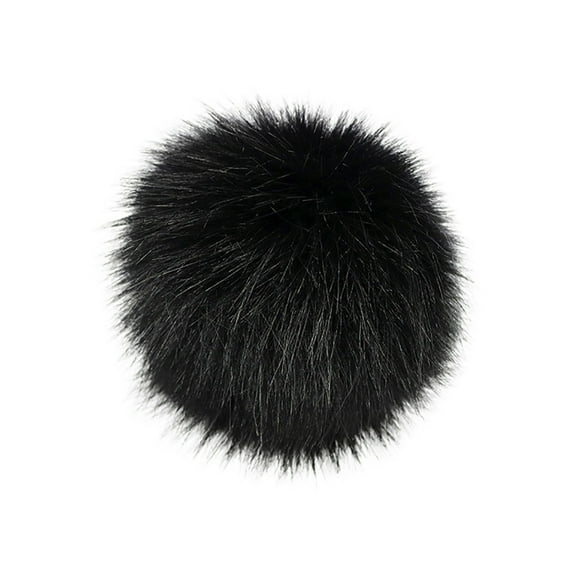 XZNGL DIY Knitting Hats Accessires-Faux Fake Fur Pom Pom Ball with Press Button