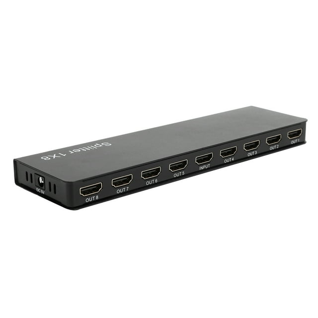 Répartiteur HDMI, 100240v F118 Répartiteur 8 Ports Haute Définition Compact et Léger