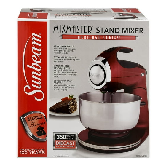 Sunbeam Heritage Series Mixmaster Stand Mixer Red, 1.0 CT