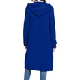 thumbnail image 4 of UQJfacai Women Long Zip Up Hoodies Tunic Sweatshirt Fall Winter Long Sleeve Hooded Coats Jacket Causal Outerwear with Pockets, 4 of 6