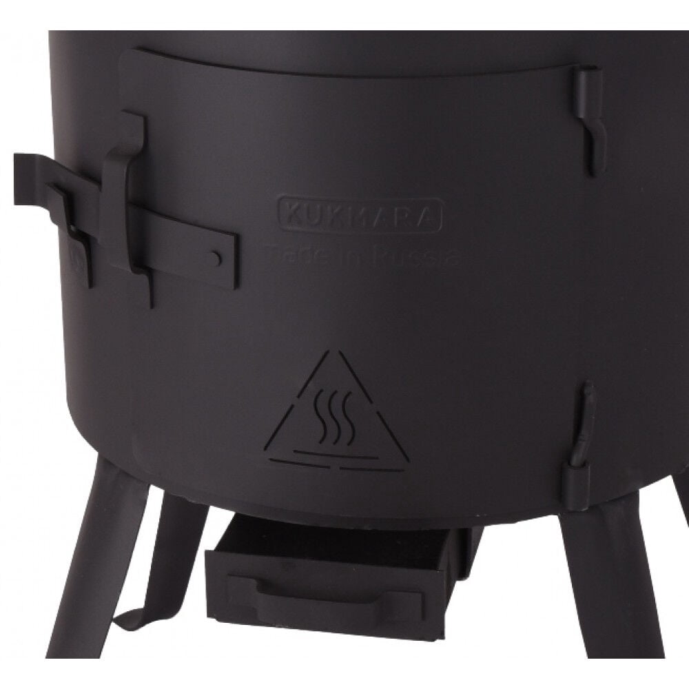 STPgoods Uchag for Kazan 12.7 Qt (12 L) Camping Stove Outdoor Oven Stove Wood Fire Oven Camping Furnace for Cauldron, Black