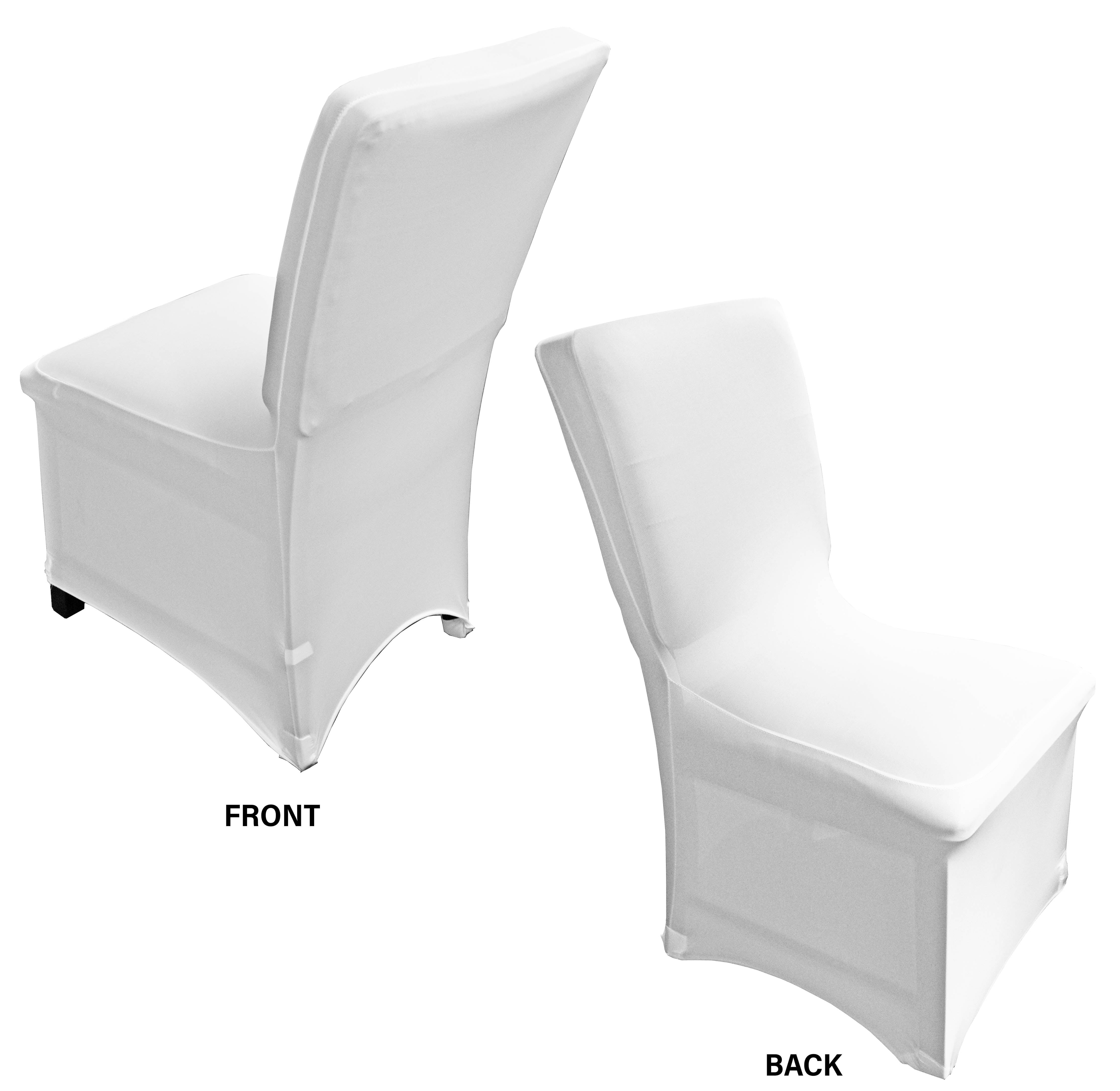 Spandex Black White or Ivory Folding Arched Chair Covers Wedding Reception 