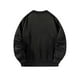 thumbnail image 2 of Sudadera de cuello redondo para mujer, suéteres de cuello redondo de otoño para acampar, viajar, calle Negro, 2 of 7