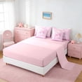thumbnail image 4 of Manfei Magical Pink Dolphin Rainbow Heart Butterfly Bedding Comforter Set for Kids Boys and Girls, Marine Fantasy Print Queen Bedding Sets, Pink Reversible 7pcs, 4 of 6