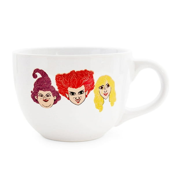 Taza de sopa plateada de cerámica Buffalo Disney Hocus Pocus Sanderson Sisters, 710 ml