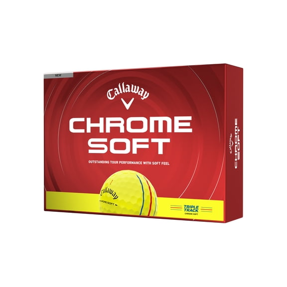 Callaway Golf Chrome Soft 26 - Yellow Triple Track 12 ball pk