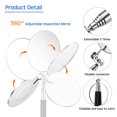 thumbnail image 3 of 2 Pcs Telescoping Inspection Mirror Set 3 Lb Magnetic Stick Gadget 3.14 Inches Flexible Round Mirror 29.5 Inches Extra Long Handle Telescoping Magnet Pickup Tools for Christmas Birthday Father's Day, 3 of 7