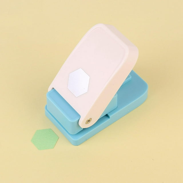 Perforadora de pestañas, separador de hojas sueltas, perforadora de etiquetas, fácil de usar, perforadora de papel resistente para etiquetas de índice Hexagonal
