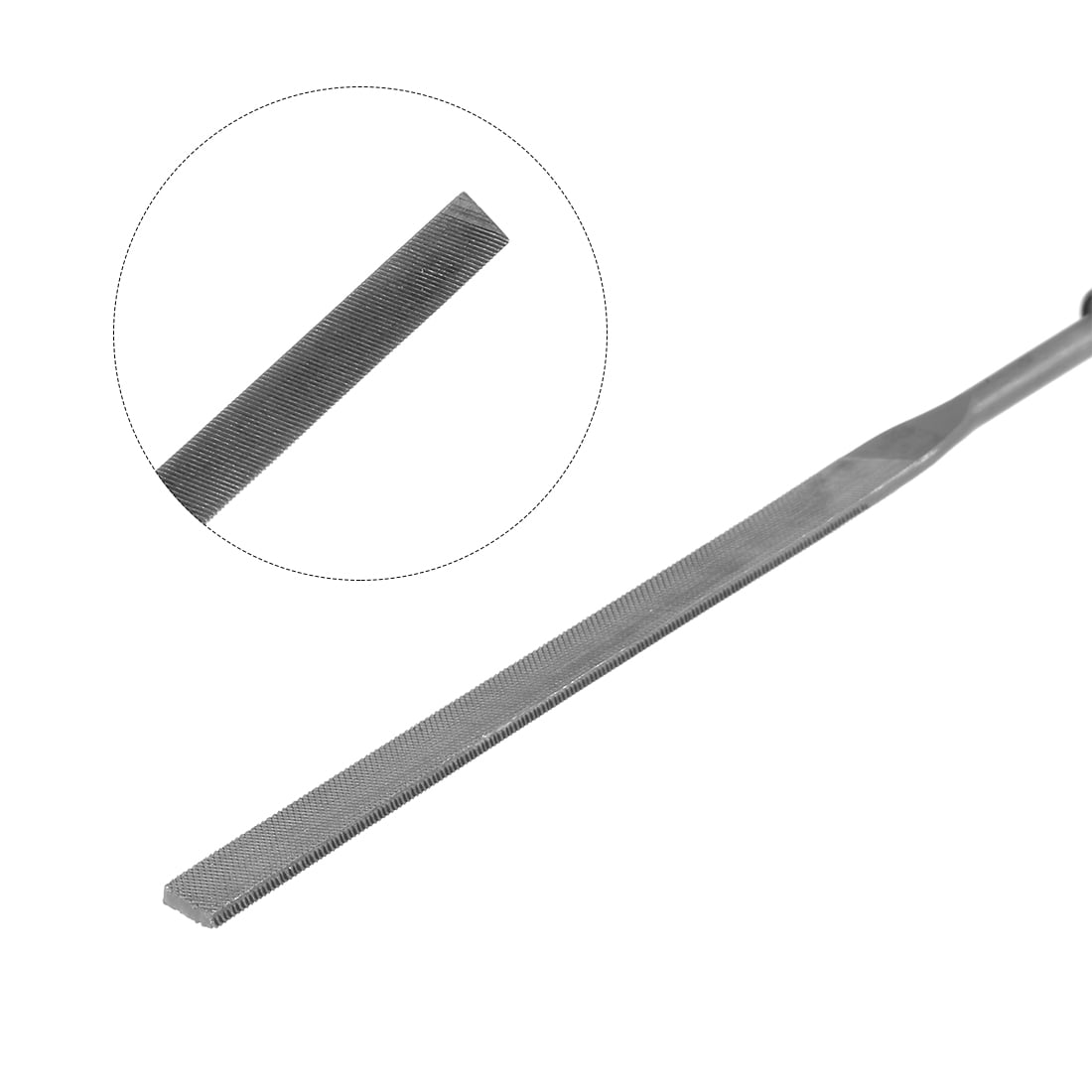 10pcs Second Cut Steel Round Needle File With Plastic Handle 3mm X 140mm Walmart Com