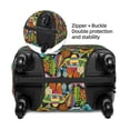 thumbnail image 4 of Haiem Color Summer Luggage Cover Printed Suitcase Covers for Luggage Elastic Washable Suitcase Protector Fits 18-32 Inch Luggage-Small, 4 of 9