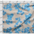 thumbnail image 2 of Soimoi Florals Printed, Polyester Fleece, Fabric by The Yard Sewing DIY Stretch Fabric 56 Inches Wide, WarmFabric for Hats, Coats, Gloves, Blankets, Blue, 2 of 5