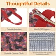 thumbnail image 4 of Dachshund Dog and Flower Floral Insulated Lunch Bag for Women & Adults,Large Portable Soft Cooler Lunch Bag,Thermal Food Storage Tote with Pearl Cotton,8.66L,8.75x5.75x9.5 Inch, 4 of 6