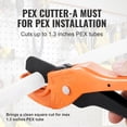 thumbnail image 3 of VEVOR PEX Pipe Crimping Tool, Angle Dual Head Combo PEX Crimper for 1/2" and 3/4" Copper Crimp Rings, 30 Copper Crimp Rings, PEX Tubing Cutter, 3 of 9