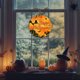 thumbnail image 3 of Decoraciones de Halloween Decoración de Casa Al Aire Libre Señal de Puerta de Madera de Halloween Decoración de Halloween Señal Colgante Decoraciones de Halloween Interior, 3 of 6