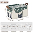 thumbnail image 7 of Yayeee Foldable Storage Basket for Shelves with Handles Waterproof Cloth Bins, Black Cat Plants, 7 of 7
