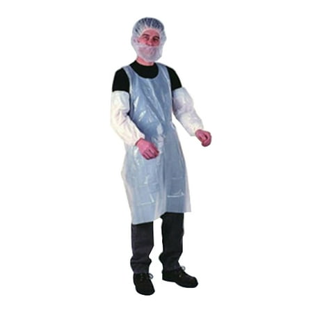 - Safety Zone 100% Virgin Polyethylene Dispenser Boxed Apron White, 28