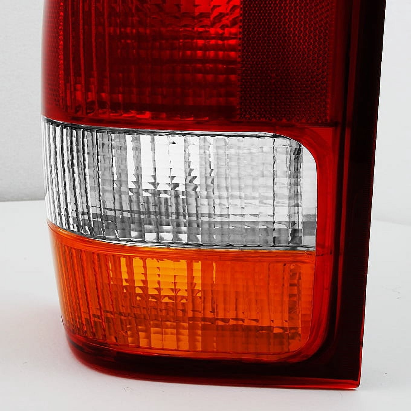 AKKON - For 1993-1997 Ford Ranger Pickup Truck Red Clear Rear Tail Light Brake Lamps Replacement Pair Left + Right