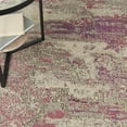 thumbnail image 6 of Nourison Celestial Abstract Ivory/Pink 5'3" x round Area Rug, (5 Round), 6 of 9