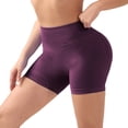 thumbnail image 3 of LILIYA Women's Workout Gym Shorts Lifting Yoga Biker Booty Shorts Seamless Scrunch High Waisted Athletic Leggings, 3 of 4