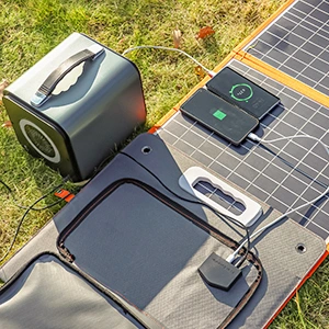 GOFORT Portable Power Station; 550Wh Solar Generator With 600W (Peak 1200W) 110V AC Outlets; 120W 12V DC; QC3.0&TypeC; SOS Flashlight; Backup Power Lithium Battery Pack