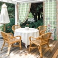 thumbnail image 4 of Outdoor Curtains for Patio Waterproof, Easter Outdoor Privacy Panels Grommet, Spring Rabbit Botanical Flowers Eggs Plaid Blackout Outside Curtains for Porch/Cabana/Pergola/Gazebo 54"x95", 2 Panels, 4 of 8