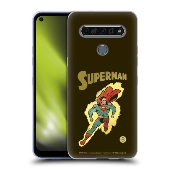 Head Case Designs Officially Licensed Superman DC Comics Vintage Fashion Comic Soft Gel Case Compatible with LG LG K61