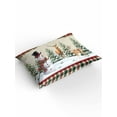 thumbnail image 2 of Christmas Cute Snowman Full Size Comforter Set, Elk Snowflakes Tree Plaid Winter Soft Bedding for All Seasons, 4 Pcs Bed Set with 1Comforter (86"x86") ,1 Sheet(80"x116"), 2 Pillowcases (19"x29"), 2 of 7