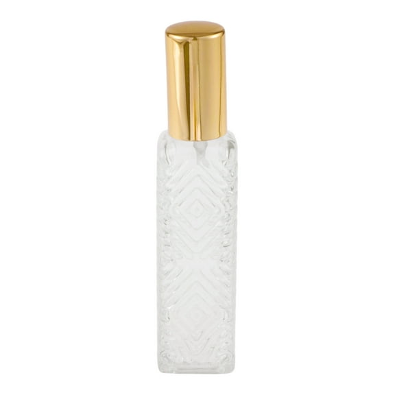 Unique Bargains Net Pattern Spray Perfume Bottles for Bathroom 1 Pc Net-patterned gold spray