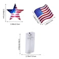 thumbnail image 3 of WTQVGQ Red White Blue Star and Flag String Lights Battery Operated USA Flag Patriotic Decorations, 200cm & 20 Lights Plastic IP44 Indoor Outdoor Memorial Day 4th of July Decor, 3 of 8