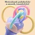 thumbnail image 6 of KOYPTL Baby Teether Hand Sticks Toys for Toddlers 0-4 Months,Music & Sound Sensory Early Learning Toy for Infants 6-12 Months,Soft Soothing Shaking Teethers for Christmas Birthday Easter Boys Girls, 6 of 7