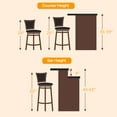 thumbnail image 2 of TrumanPick Counter Height Swivel Barstool 30" Bar Height Bar Stools Chairs for Kitchen Island Cappuccino Finish, 2 Pack, 2 of 7