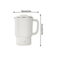 thumbnail image 3 of TIELUTT Portable Foldable Kettle Stainless Steel Travel Water Boiler Fast Heating Compact Design Acrylic Cups Large Drinking Cups Set Coffee Cups Mugs Floral Big for Women Porcelain Coffee Mugs Large, 3 of 3