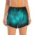 thumbnail image 2 of Lsque stars and sparkles Printed Women's Running Shorts with Liner Pockets,Elastic Quick Dry Workout Athletic Gym Yoga Shorts,Womens High Waist Shorts-Medium, 2 of 7