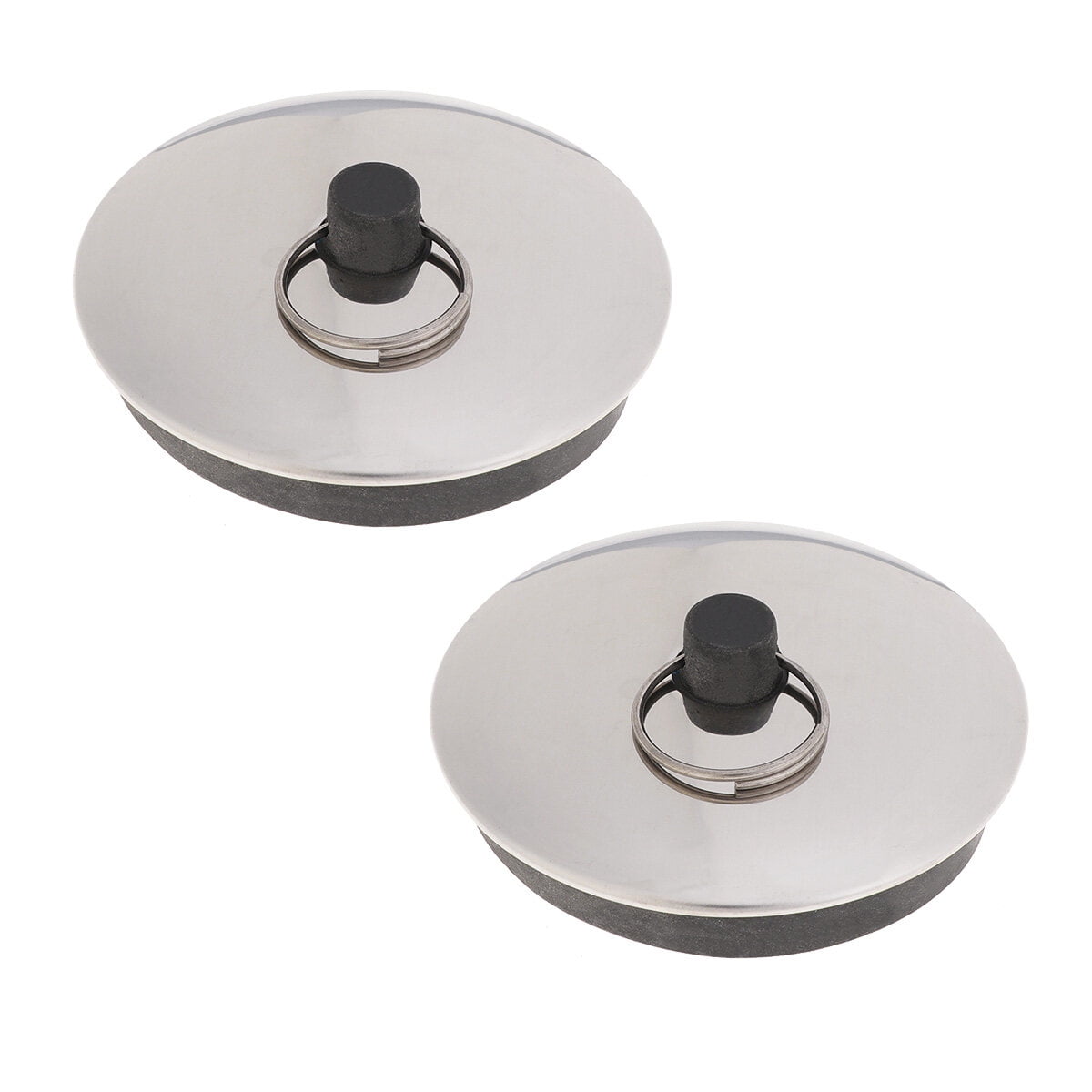 2pcs Bathtub Rubber Round Sink Stopper Drain Plug Tub Stopper for