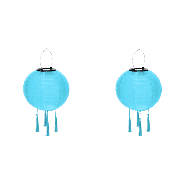 Lámpara Solar Nailon Impermeable para Exteriores (luz) Azul