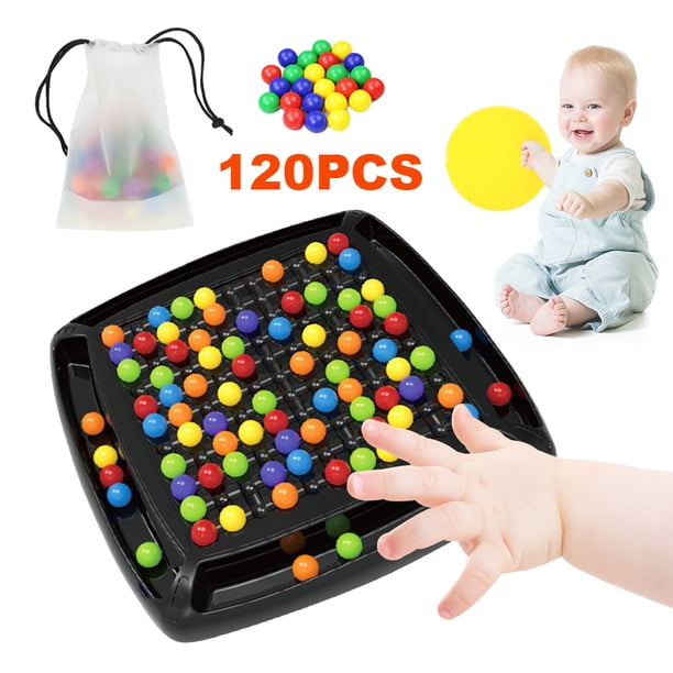 Juego Mesa Ajedrez DQrwqpou Colorido Tablero Magnético 120 Piezas