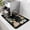 Blackfloral, variant on Coffee Bar Mat Misty Mountain Forest Coffee Mat Non-Slip Espresso Machine Mat Coffee Bar Decor Mat for Counter Protector, Rustic Kitchen Gift, Cottage Cabin