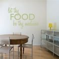 thumbnail image 4 of Let Thy Food Be Thy Medicine Kitchen Wall Art Cooking Quote Decal, 4 of 4