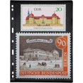 thumbnail image 1 of GHSDFBB Stamp Album Binder Stamp Protect Sleeve Album 10 Black PVC Inside Pages Stamp Pages, for Stamp Pages Collectors-1 Line, 1 of 7