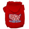 thumbnail image 1 of God Bless Usa Screen Print Pet Hoodies Red Size Xl (16), 1 of 1