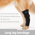 thumbnail image 6 of Eoperou 1Pc Shakeproof Pets Leg Wrap Provide Support Neoprene Fabric Flexible Multifunctional Dog Joint Wrap for Home, 6 of 8