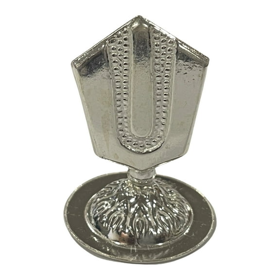 925 Sterling Silver Balaji Incense Stick Holder / Agarbatti Stand - Style#04